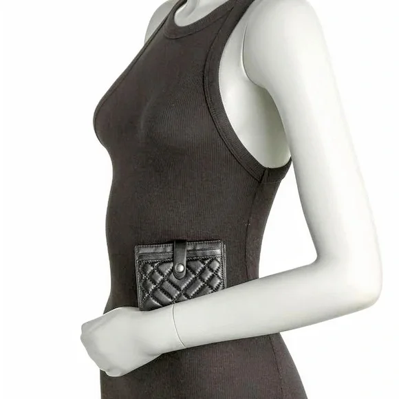 Kurt Geiger Wallet!Lambskin leather compact black Kurt lining NWOT UNISEX LUXURY - Picture 4 of 4